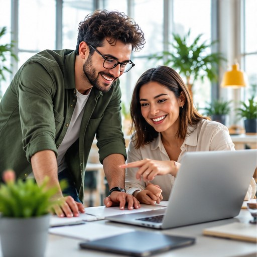 Dos compañeros aprendiendo inteligencia artificial